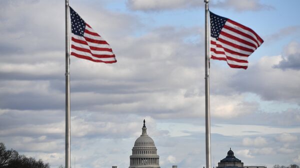 Флаги США на фоне Капитолия. Архивное фото - Sputnik Кыргызстан