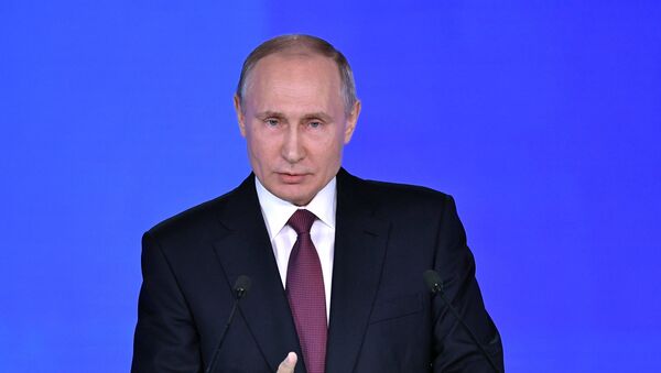 Ежегодное послание президента РФ В. Путина Федеральному Собранию - Sputnik Кыргызстан