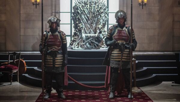 Инсталляция железного трона из сериала Игра престолов. Архивное фото - Sputnik Кыргызстан